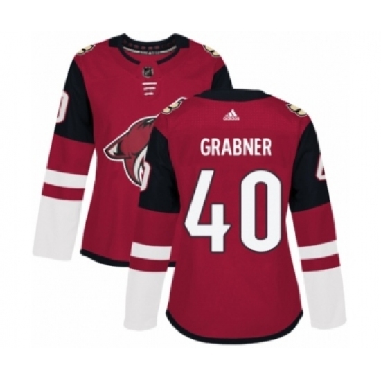 Women's Adidas Arizona Coyotes #40 Michael Grabner Premier Burgundy Red Home NHL Jersey Women's Adidas Arizona Coyotes #40 Michael Grabner Premier Burgundy Red Home NHL Jersey