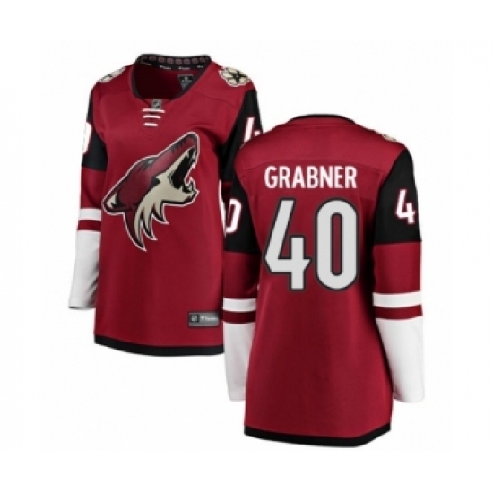 Women's Arizona Coyotes #40 Michael Grabner Authentic Burgundy Red Home Fanatics Branded Breakaway NHL Jersey Women's Arizona Coyotes #40 Michael Grabner Authentic Burgundy Red Home Fanatics Branded Breakaway NHL Jersey