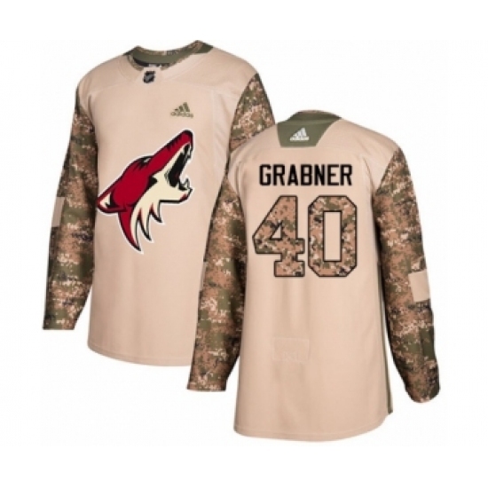 Youth Adidas Arizona Coyotes #40 Michael Grabner Authentic Camo Veterans Day Practice NHL Jersey Youth Adidas Arizona Coyotes #40 Michael Grabner Authentic Camo Veterans Day Practice NHL Jersey