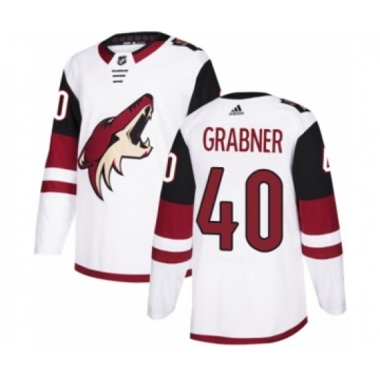 Youth Adidas Arizona Coyotes #40 Michael Grabner Authentic White Away NHL Jersey Youth Adidas Arizona Coyotes #40 Michael Grabner Authentic White Away NHL Jersey