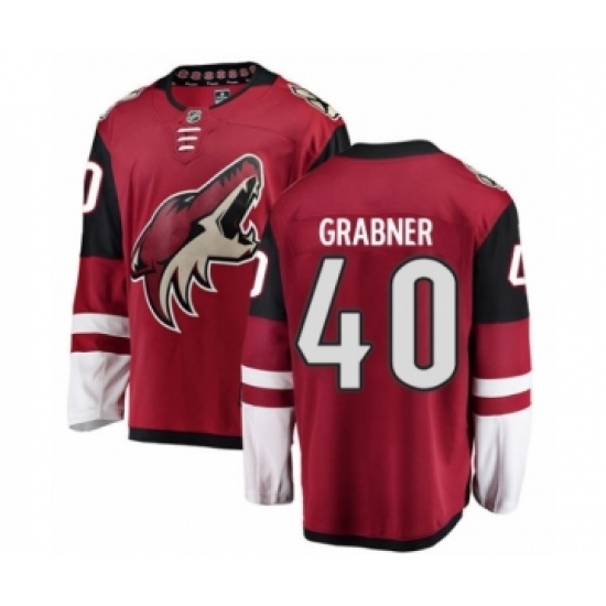 Youth Arizona Coyotes #40 Michael Grabner Authentic Burgundy Red Home Fanatics Branded Breakaway NHL Jersey Youth Arizona Coyotes #40 Michael Grabner Authentic Burgundy Red Home Fanatics Branded Breakaway NHL Jersey