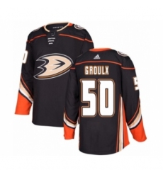 Men's Adidas Anaheim Ducks #50 Benoit-Olivier Groulx Premier Black Home NHL Jersey Men's Adidas Anaheim Ducks #50 Benoit-Olivier Groulx Premier Black Home NHL Jersey