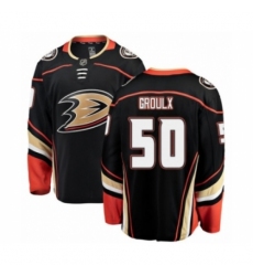 Youth Anaheim Ducks #50 Benoit-Olivier Groulx Authentic Black Home Fanatics Branded Breakaway NHL Jersey Youth Anaheim Ducks #50 Benoit-Olivier Groulx Authentic Black Home Fanatics Branded Breakaway NHL Jersey