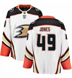Men's Anaheim Ducks #49 Max Jones Authentic White Away Fanatics Branded Breakaway NHL Jersey Men's Anaheim Ducks #49 Max Jones Authentic White Away Fanatics Branded Breakaway NHL Jersey