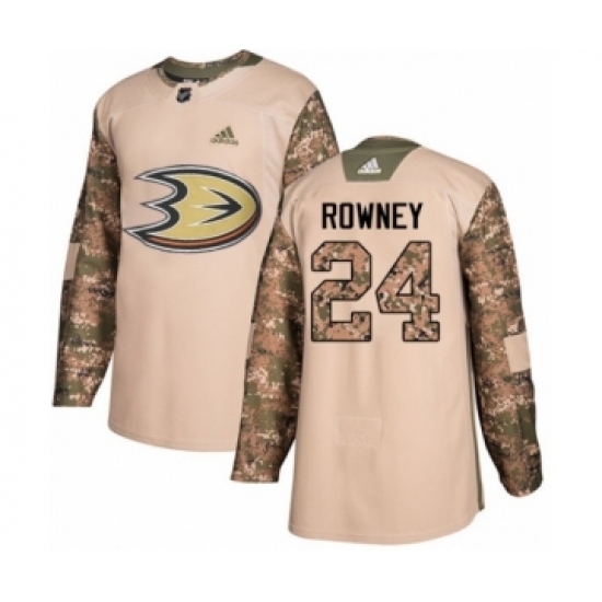 Men's Adidas Anaheim Ducks #24 Carter Rowney Authentic Camo Veterans Day Practice NHL Jersey Men's Adidas Anaheim Ducks #24 Carter Rowney Authentic Camo Veterans Day Practice NHL Jersey