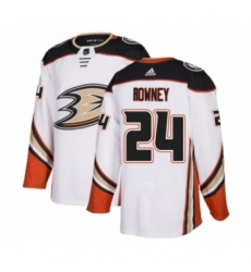 Men's Adidas Anaheim Ducks #24 Carter Rowney Authentic White Away NHL Jersey Men's Adidas Anaheim Ducks #24 Carter Rowney Authentic White Away NHL Jersey