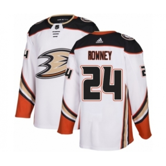 Youth Adidas Anaheim Ducks #24 Carter Rowney Authentic White Away NHL Jersey Youth Adidas Anaheim Ducks #24 Carter Rowney Authentic White Away NHL Jersey