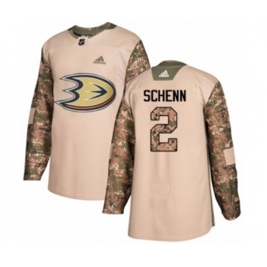 Men's Adidas Anaheim Ducks #2 Luke Schenn Authentic Camo Veterans Day Practice NHL Jersey Men's Adidas Anaheim Ducks #2 Luke Schenn Authentic Camo Veterans Day Practice NHL Jersey
