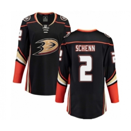 Women's Anaheim Ducks #2 Luke Schenn Authentic Black Home Fanatics Branded Breakaway NHL Jersey Women's Anaheim Ducks #2 Luke Schenn Authentic Black Home Fanatics Branded Breakaway NHL Jersey
