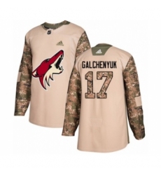 Youth Adidas Arizona Coyotes #17 Alex Galchenyuk Authentic Camo Veterans Day Practice NHL Jerseyey Youth Adidas Arizona Coyotes #17 Alex Galchenyuk Authentic Camo Veterans Day Practice NHL Jerseyey