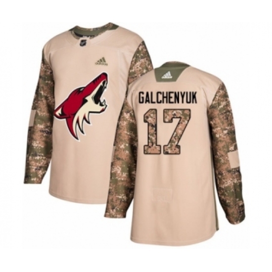 Youth Adidas Arizona Coyotes #17 Alex Galchenyuk Authentic Camo Veterans Day Practice NHL Jerseyey Youth Adidas Arizona Coyotes #17 Alex Galchenyuk Authentic Camo Veterans Day Practice NHL Jerseyey