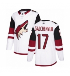 Youth Adidas Arizona Coyotes #17 Alex Galchenyuk Authentic White Away NHL Jersey Youth Adidas Arizona Coyotes #17 Alex Galchenyuk Authentic White Away NHL Jersey