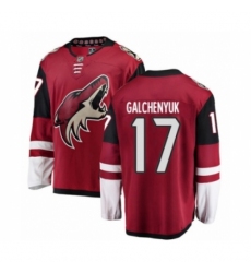 Youth Arizona Coyotes #17 Alex Galchenyuk Authentic Burgundy Red Home Fanatics Branded Breakaway NHL Jersey Youth Arizona Coyotes #17 Alex Galchenyuk Authentic Burgundy Red Home Fanatics Branded Breakaway NHL Jersey