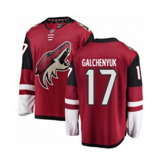 Youth Arizona Coyotes #17 Alex Galchenyuk Authentic Burgundy Red Home Fanatics Branded Breakaway NHL Jersey Youth Arizona Coyotes #17 Alex Galchenyuk Authentic Burgundy Red Home Fanatics Branded Breakaway NHL Jersey