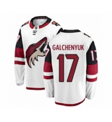 Youth Arizona Coyotes #17 Alex Galchenyuk Authentic White Away Fanatics Branded Breakaway NHL Jersey Youth Arizona Coyotes #17 Alex Galchenyuk Authentic White Away Fanatics Branded Breakaway NHL Jersey