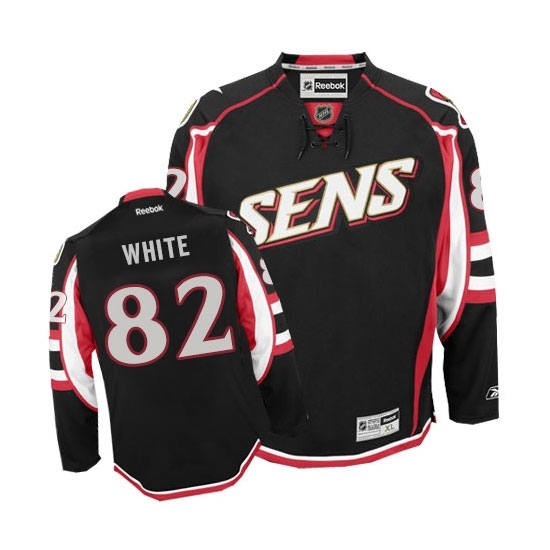 Men's Reebok Ottawa Senators #82 Colin White Authentic Black Third NHL Jersey Men's Reebok Ottawa Senators #82 Colin White Authentic Black Third NHL Jersey
