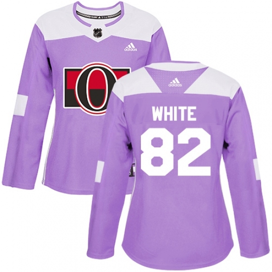 Women's Adidas Ottawa Senators #82 Colin White Authentic Purple Fights Cancer Practice NHL Jersey Women's Adidas Ottawa Senators #82 Colin White Authentic Purple Fights Cancer Practice NHL Jersey