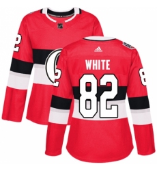 Women's Adidas Ottawa Senators #82 Colin White Authentic Red 2017 100 Classic NHL Jersey