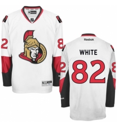 Women's Reebok Ottawa Senators #82 Colin White Authentic White Away NHL Jersey