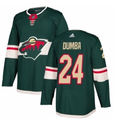 Men's Adidas Minnesota Wild #24 Matt Dumba Authentic Green Home NHL Jersey
