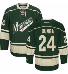 Men's Reebok Minnesota Wild #24 Matt Dumba Authentic Green Third NHL Jersey