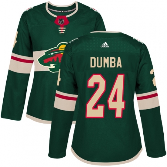 Women's Adidas Minnesota Wild #24 Matt Dumba Authentic Green Home NHL Jersey Women's Adidas Minnesota Wild #24 Matt Dumba Authentic Green Home NHL Jersey