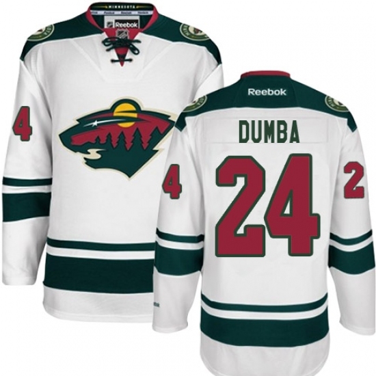 Women's Reebok Minnesota Wild #24 Matt Dumba Authentic White Away NHL Jersey Women's Reebok Minnesota Wild #24 Matt Dumba Authentic White Away NHL Jersey