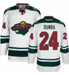 Youth Reebok Minnesota Wild #24 Matt Dumba Authentic White Away NHL Jersey