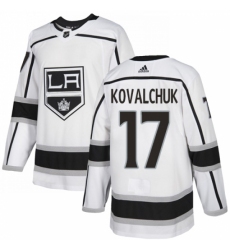 Men's Adidas Los Angeles Kings #17 Ilya Kovalchuk White Road Authentic Stitched NHL Jersey Men's Adidas Los Angeles Kings #17 Ilya Kovalchuk White Road Authentic Stitched NHL Jersey