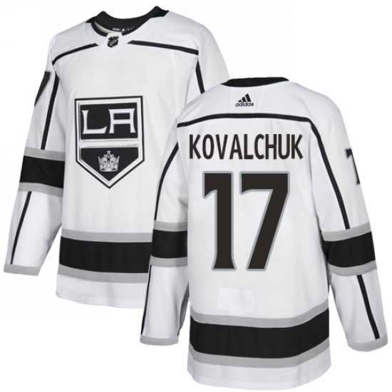 Men's Adidas Los Angeles Kings #17 Ilya Kovalchuk White Road Authentic Stitched NHL Jersey Men's Adidas Los Angeles Kings #17 Ilya Kovalchuk White Road Authentic Stitched NHL Jersey