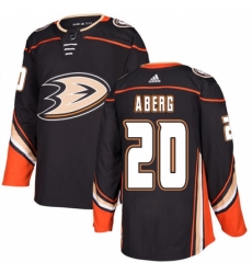Men's Adidas Anaheim Ducks #20 Pontus Aberg Black Home Authentic Stitched NHL Jersey Men's Adidas Anaheim Ducks #20 Pontus Aberg Black Home Authentic Stitched NHL Jersey