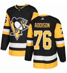 Men's Adidas Pittsburgh Penguins #76 Calen Addison Premier Black Home NHL Jersey Men's Adidas Pittsburgh Penguins #76 Calen Addison Premier Black Home NHL Jersey