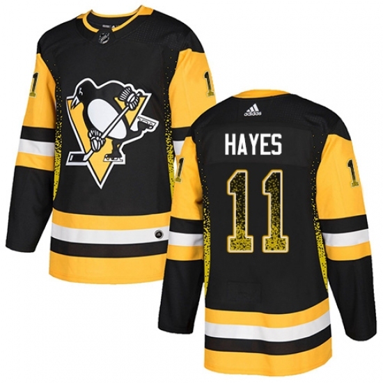 Men's Adidas Pittsburgh Penguins #11 Jimmy Hayes Authentic Black Drift Fashion NHL Jersey Men's Adidas Pittsburgh Penguins #11 Jimmy Hayes Authentic Black Drift Fashion NHL Jersey