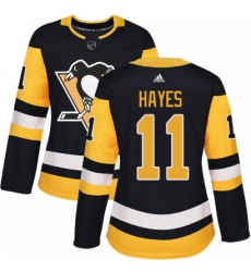 Women's Adidas Pittsburgh Penguins #11 Jimmy Hayes Authentic Black Home NHL Jersey Women's Adidas Pittsburgh Penguins #11 Jimmy Hayes Authentic Black Home NHL Jersey