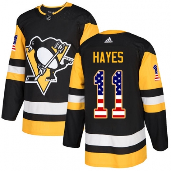 Youth Adidas Pittsburgh Penguins #11 Jimmy Hayes Authentic Black USA Flag Fashion NHL Jersey Youth Adidas Pittsburgh Penguins #11 Jimmy Hayes Authentic Black USA Flag Fashion NHL Jersey