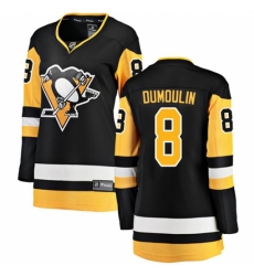 Women's Pittsburgh Penguins #8 Brian Dumoulin Fanatics Branded Black Home Breakaway NHL Jersey