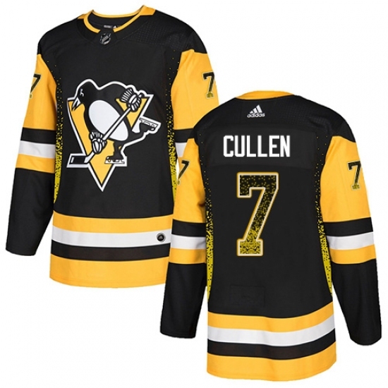 Men's Adidas Pittsburgh Penguins #7 Matt Cullen Authentic Black Drift Fashion NHL Jersey Men's Adidas Pittsburgh Penguins #7 Matt Cullen Authentic Black Drift Fashion NHL Jersey
