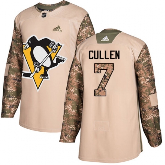 Men's Adidas Pittsburgh Penguins #7 Matt Cullen Authentic Camo Veterans Day Practice NHL Jersey Men's Adidas Pittsburgh Penguins #7 Matt Cullen Authentic Camo Veterans Day Practice NHL Jersey