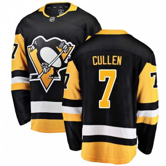 Men's Pittsburgh Penguins #7 Matt Cullen Authentic Black Home Fanatics Branded Breakaway NHL Jersey Men's Pittsburgh Penguins #7 Matt Cullen Authentic Black Home Fanatics Branded Breakaway NHL Jersey
