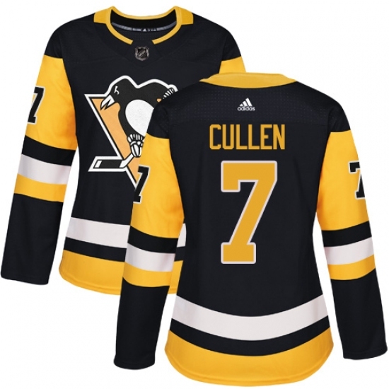 Women's Adidas Pittsburgh Penguins #7 Matt Cullen Authentic Black Home NHL Jersey Women's Adidas Pittsburgh Penguins #7 Matt Cullen Authentic Black Home NHL Jersey