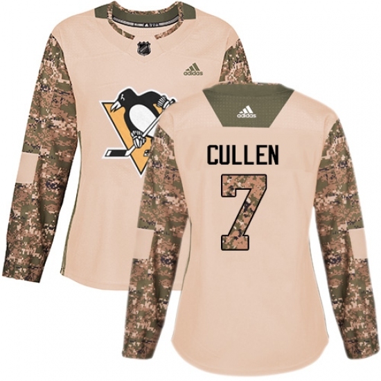Women's Adidas Pittsburgh Penguins #7 Matt Cullen Authentic Camo Veterans Day Practice NHL Jersey Women's Adidas Pittsburgh Penguins #7 Matt Cullen Authentic Camo Veterans Day Practice NHL Jersey