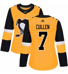 Women's Adidas Pittsburgh Penguins #7 Matt Cullen Authentic Gold Alternate NHL Jersey Women's Adidas Pittsburgh Penguins #7 Matt Cullen Authentic Gold Alternate NHL Jersey