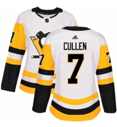 Women's Adidas Pittsburgh Penguins #7 Matt Cullen Authentic White Away NHL Jersey Women's Adidas Pittsburgh Penguins #7 Matt Cullen Authentic White Away NHL Jersey