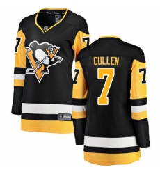Women's Pittsburgh Penguins #7 Matt Cullen Authentic Black Home Fanatics Branded Breakaway NHL Jersey Women's Pittsburgh Penguins #7 Matt Cullen Authentic Black Home Fanatics Branded Breakaway NHL Jersey