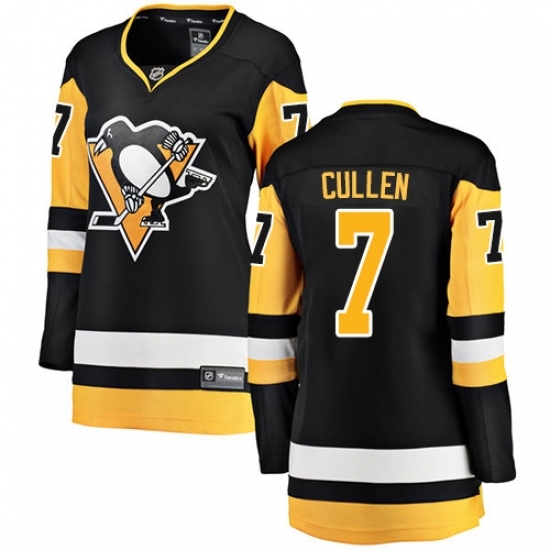 Women's Pittsburgh Penguins #7 Matt Cullen Authentic Black Home Fanatics Branded Breakaway NHL Jersey Women's Pittsburgh Penguins #7 Matt Cullen Authentic Black Home Fanatics Branded Breakaway NHL Jersey