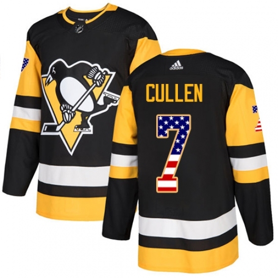 Youth Adidas Pittsburgh Penguins #7 Matt Cullen Authentic Black USA Flag Fashion NHL Jersey Youth Adidas Pittsburgh Penguins #7 Matt Cullen Authentic Black USA Flag Fashion NHL Jersey