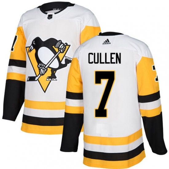 Youth Adidas Pittsburgh Penguins #7 Matt Cullen Authentic White Away NHL Jersey Youth Adidas Pittsburgh Penguins #7 Matt Cullen Authentic White Away NHL Jersey