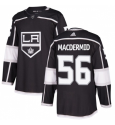 Men's Adidas Los Angeles Kings #56 Kurtis MacDermid Authentic Black Home NHL Jersey