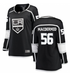Women's Los Angeles Kings #56 Kurtis MacDermid Authentic Black Home Fanatics Branded Breakaway NHL Jersey