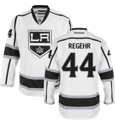 Men's Reebok Los Angeles Kings #44 Robyn Regehr Authentic White Away NHL Jersey